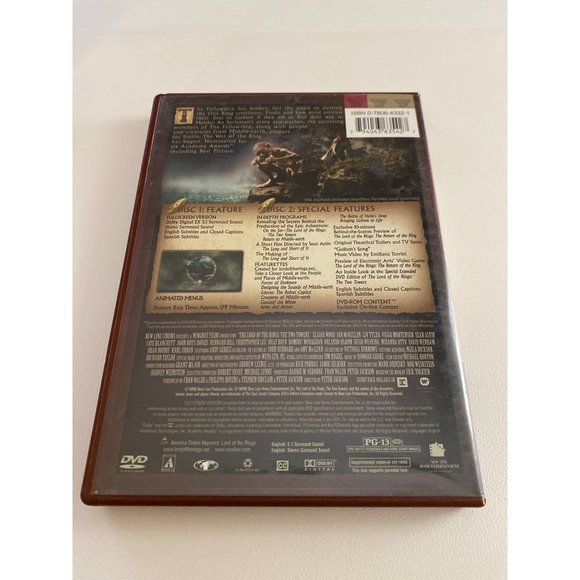 The Lord Of The Rings The Two Towers DVD - Picture 2 of 3